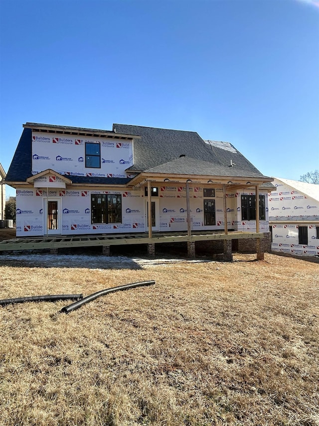 view of rear view of property