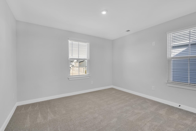 view of carpeted empty room