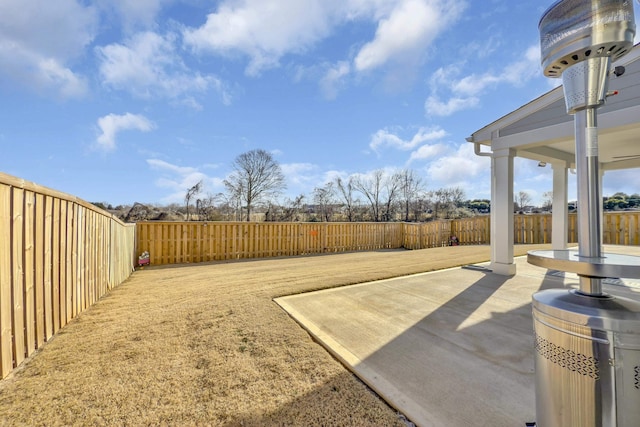 view of yard featuring a patio