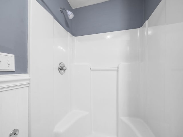 bathroom featuring walk in shower