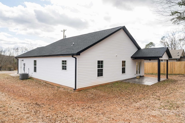 back of property featuring a patio area