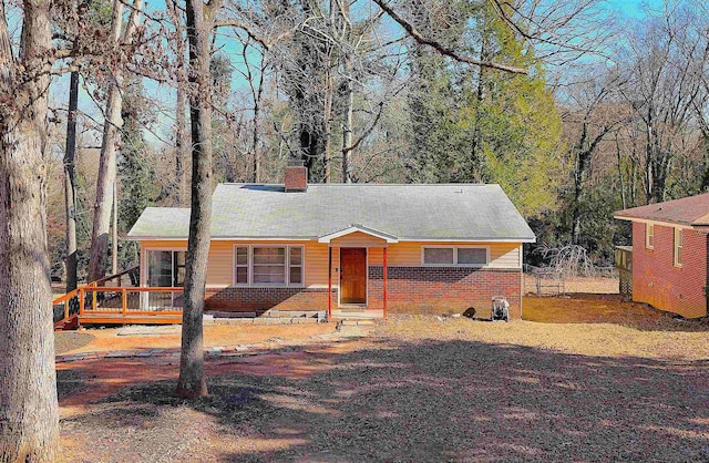 view of front of property