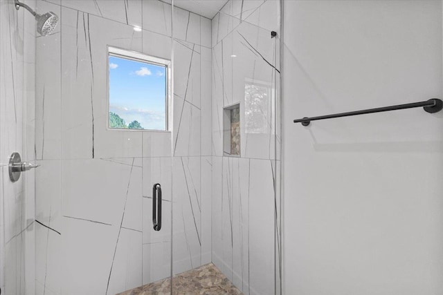 bathroom with an enclosed shower