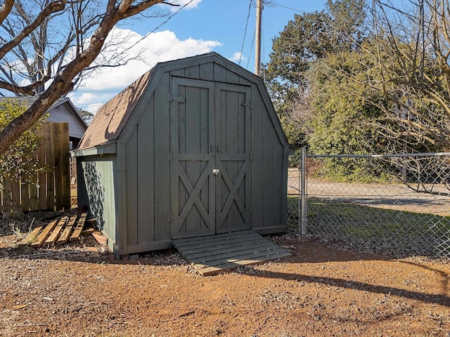 view of outdoor structure