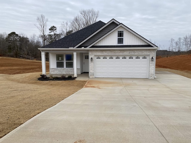 view of front of house featuring a garage