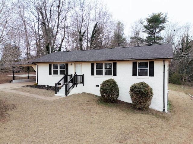 view of ranch-style home