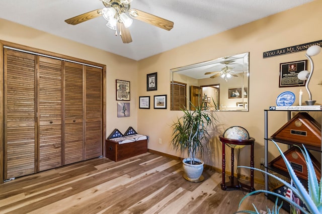 interior space featuring hardwood / wood-style floors