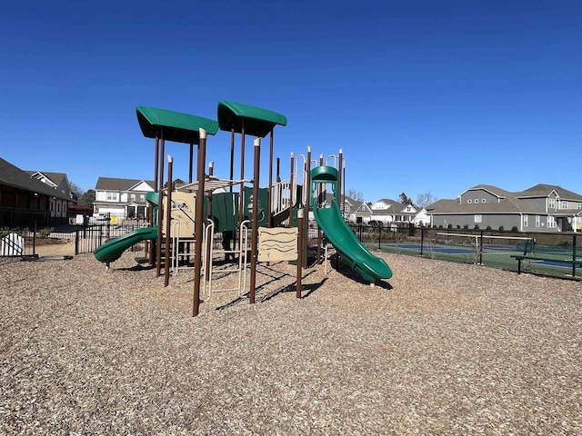 view of jungle gym