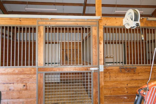 view of horse barn