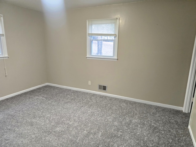 view of carpeted empty room