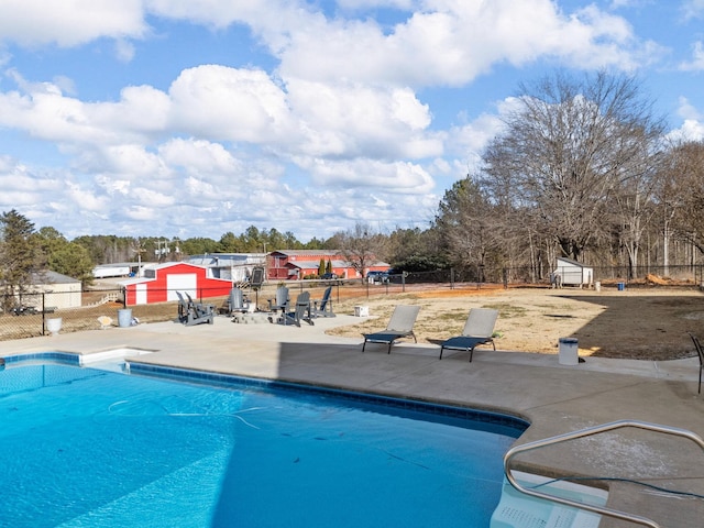 view of pool with a patio