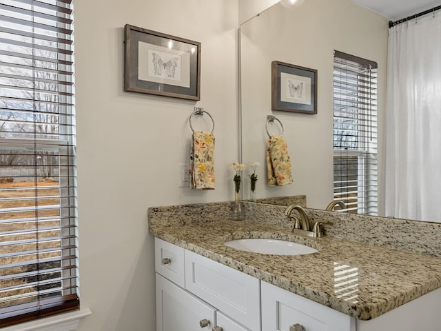 bathroom featuring vanity