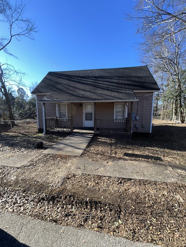 exterior space with a porch