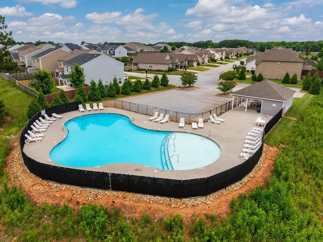 view of pool with a patio area