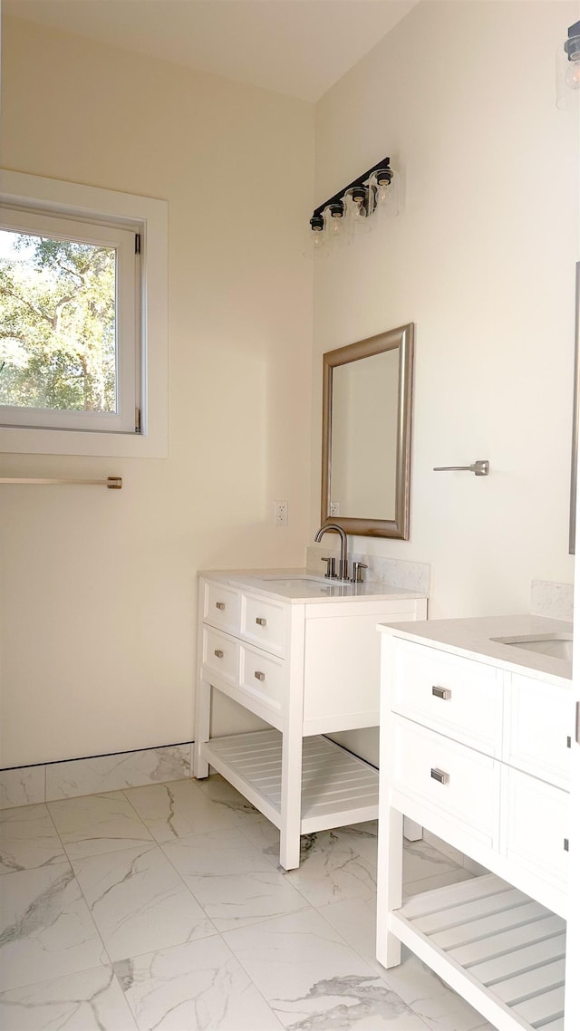 bathroom featuring vanity