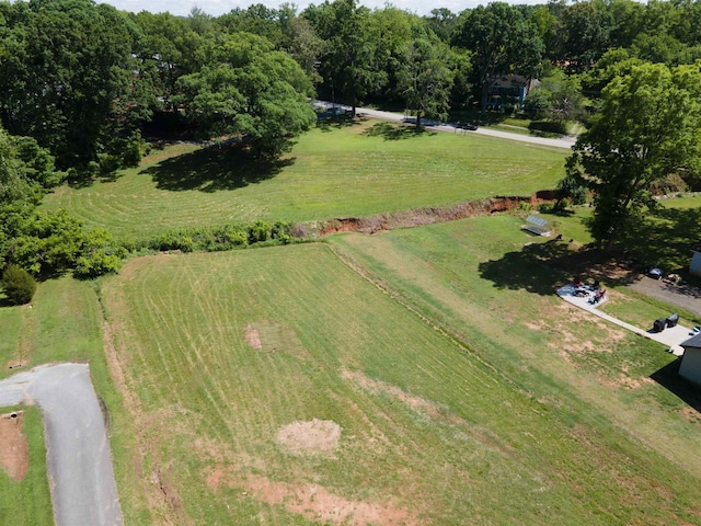 aerial view featuring a rural view