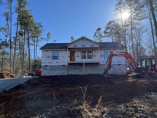 view of property under construction