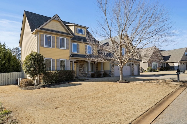 view of front of home featuring a garage