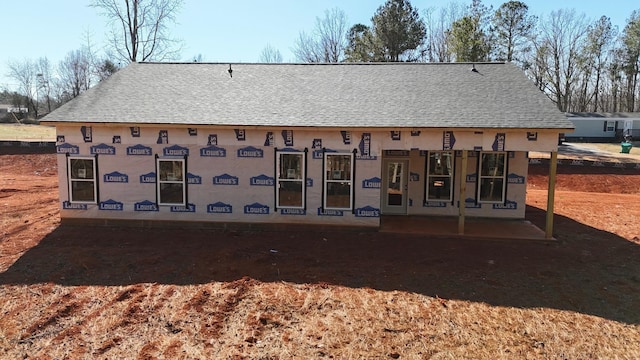 back of house with a patio area