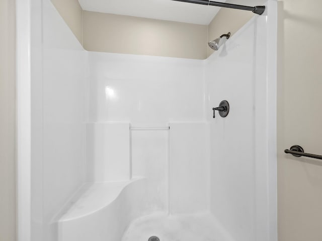 bathroom with a shower