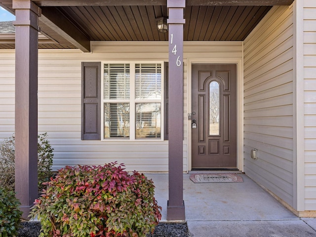 view of entrance to property