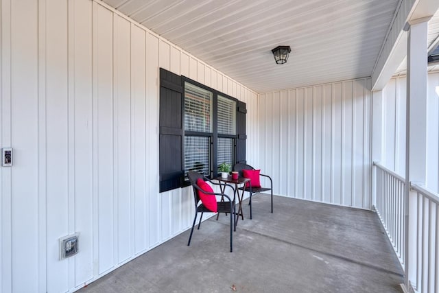 view of patio / terrace with a porch