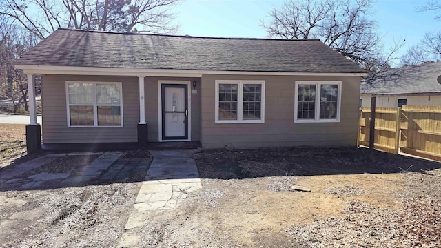 view of bungalow