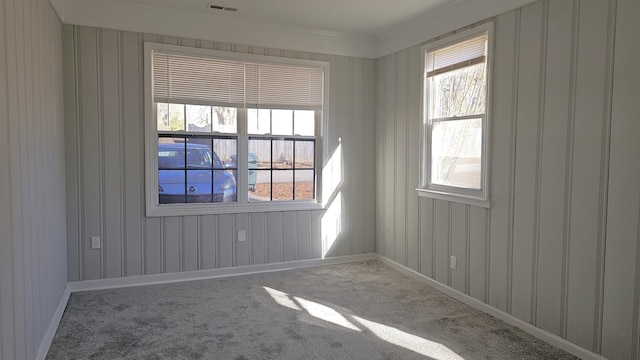 view of carpeted empty room