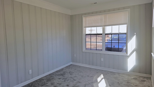 view of carpeted empty room