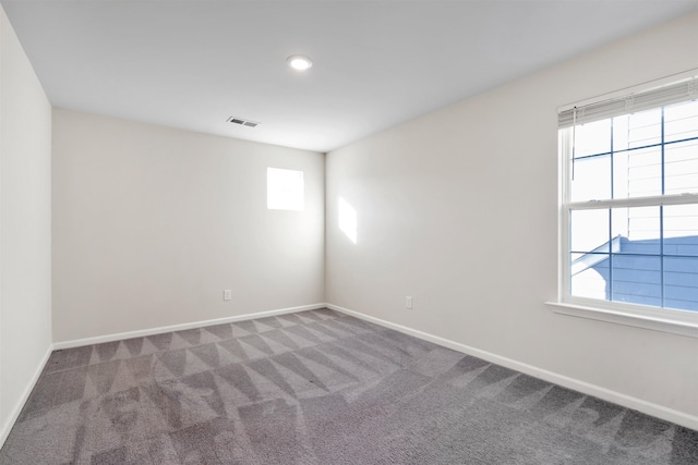 carpeted empty room with a healthy amount of sunlight