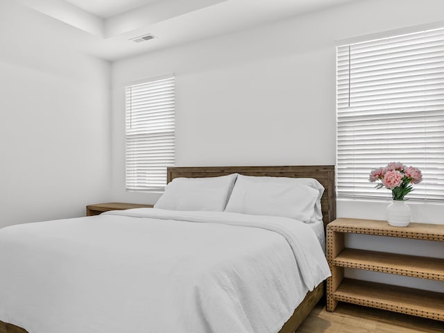 bedroom featuring hardwood / wood-style flooring