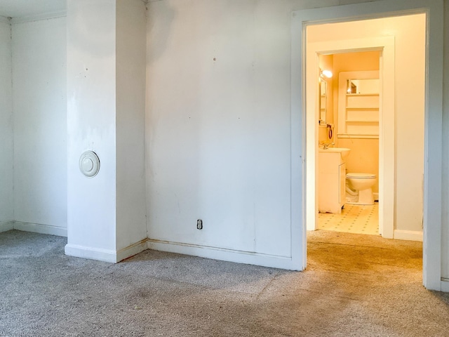 view of carpeted empty room