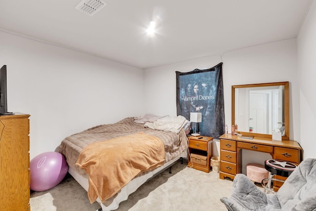 bedroom featuring carpet