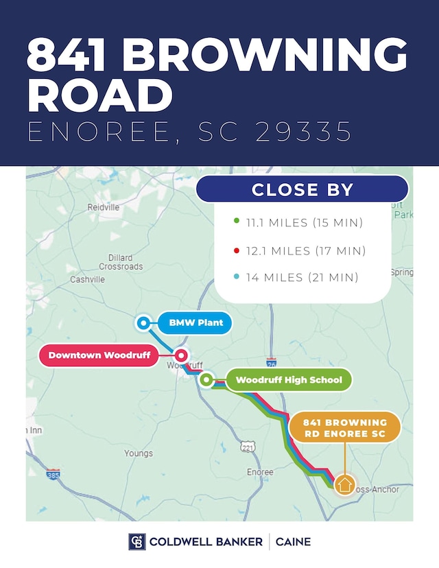 841 Browning, Enoree, SC 29335 - map