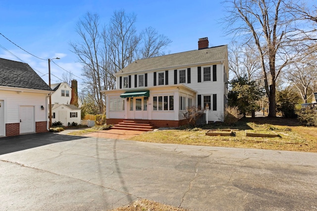 view of colonial inspired home