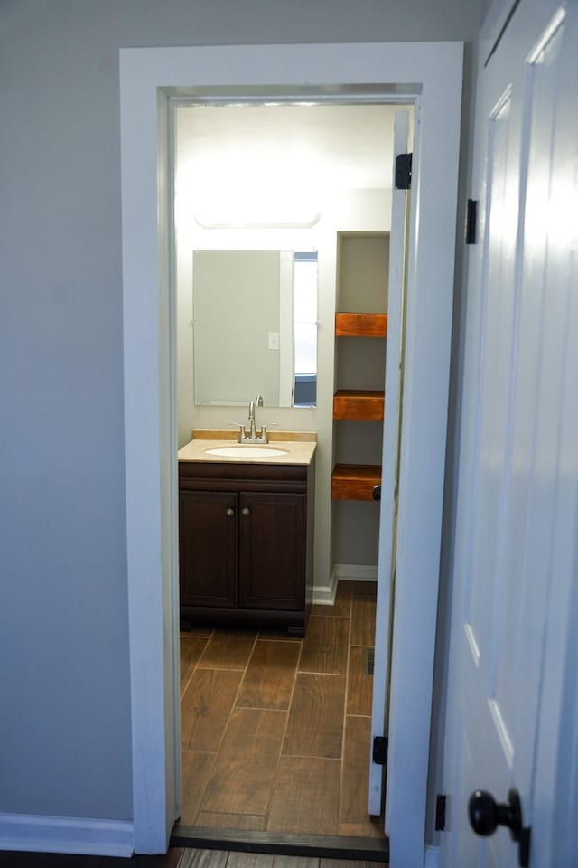 bathroom featuring vanity