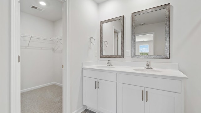 bathroom featuring vanity