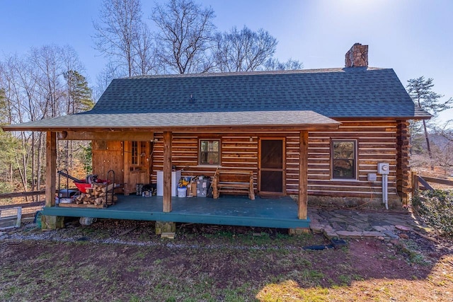 view of rear view of property