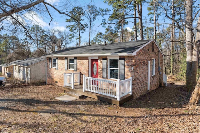 view of front of house featuring a deck