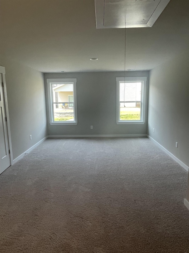 view of carpeted empty room