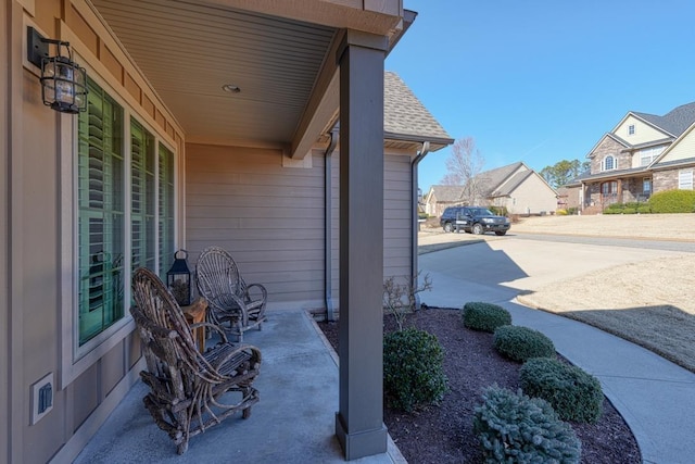 view of patio with covered porch