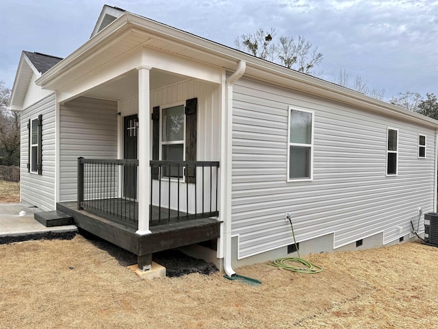 view of home's exterior