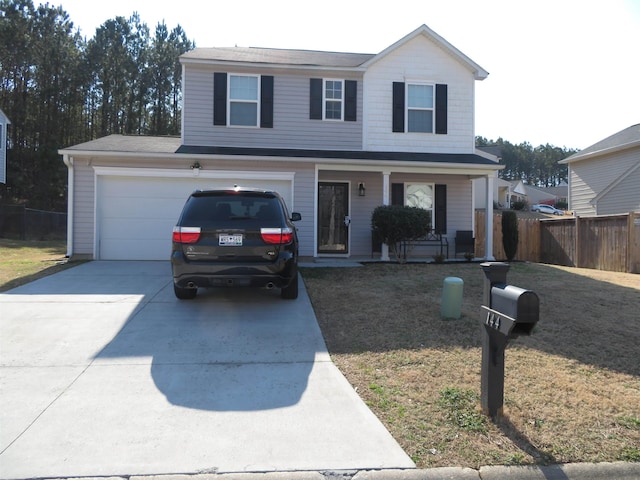 front of property with a porch and a front yard