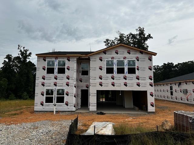 view of unfinished property