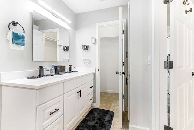 bathroom with vanity