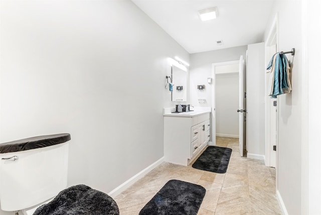 bathroom with vanity