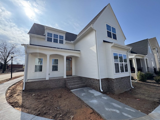 view of front of home featuring a porch