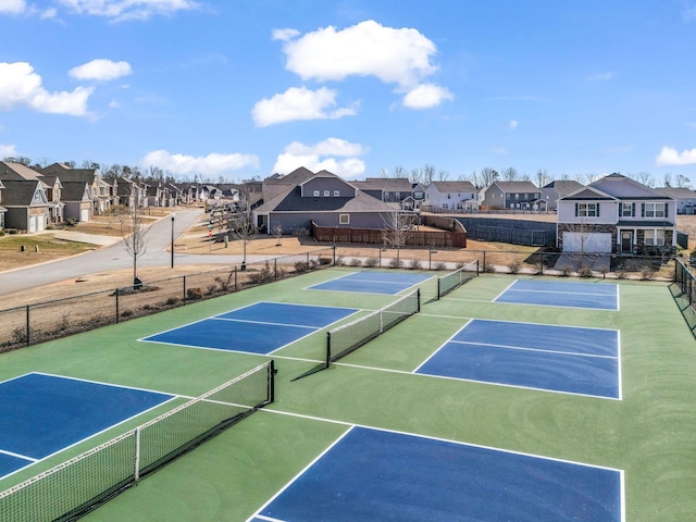 view of tennis court