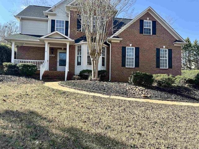 view of front property with covered porch