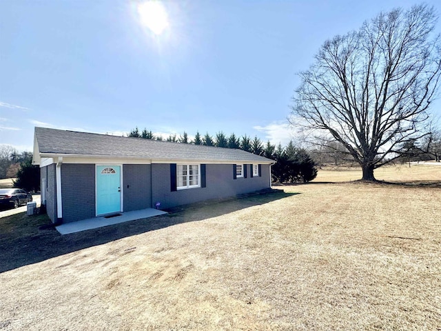 view of single story home